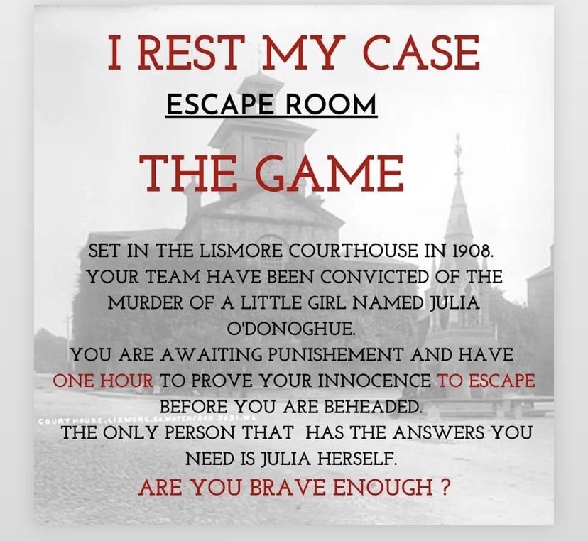 I Rest My Case Escape Room